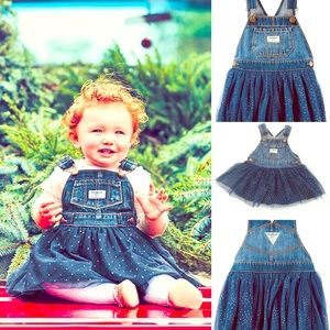 Oshkosh - Toddler Overalls w/  Embellished Tutu